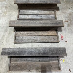 Reclaimed Barnwood Shelves